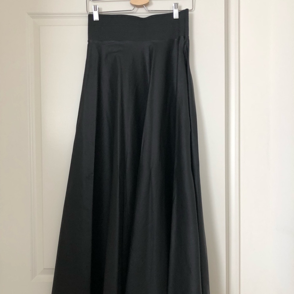 Custom made Faux leather Long Skirt size (10)